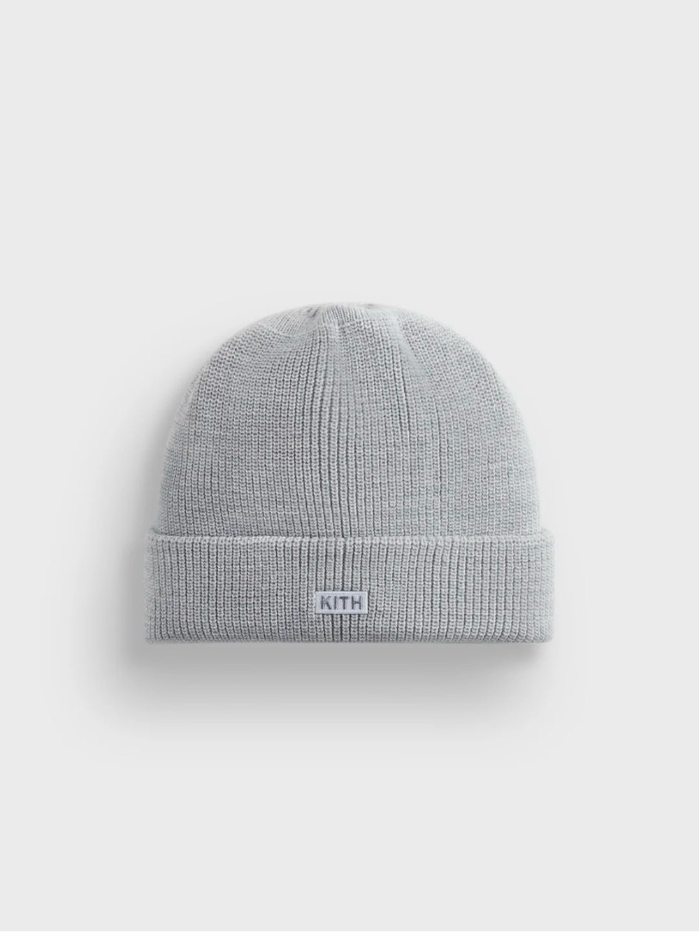 Authentic Kith Light Gray Ribbed Cuff Beanie